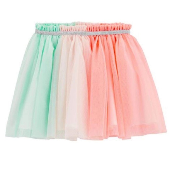 Carter’s Rainbow Colorblocked Tulle Tutu Skirt